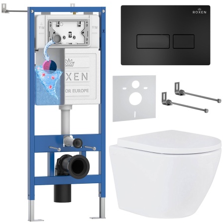 Комплект 6 в 1 RoxenBath StounFix Dual Fresh 579124 (состоит из: 710200, Caspia 410280B, 530185-02)