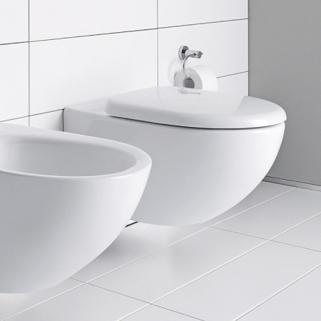 Duravit D-Neo Унитаз подвесной 37x54 см, безободковый, в комплекте с сиденьем 0021690000, цвет: белый 45780900A1 (2578090000+0021690000)
