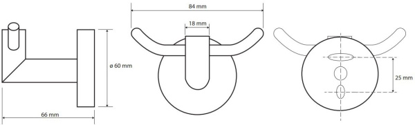 Крючок для полотенец Bemeta Omega 104206032