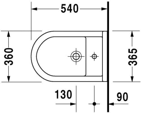 Биде подвесное Duravit Stark 3 2230150000