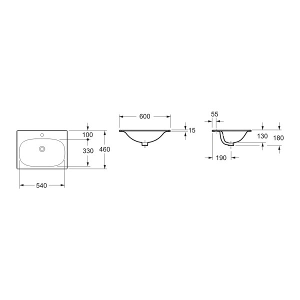 Раковина Lavinia Boho Bathroom Sink 33312010 60x46