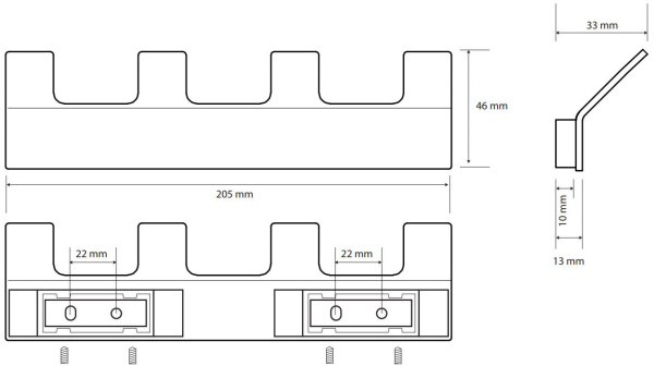 Крючок для полотенец Bemeta Solo 139105212