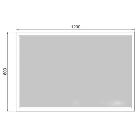 Зеркало Jorno Glass 120 a.02.120/W