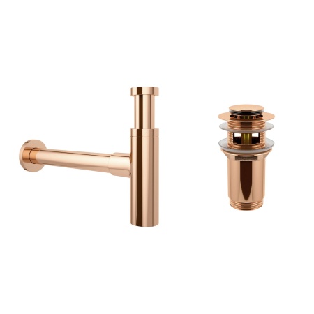Комплект 3 в 1 Lavinia Boho Bathroom Sink 21520690: накладная фарфоровая раковина 50.5 см, металлический сифон, донный клапан