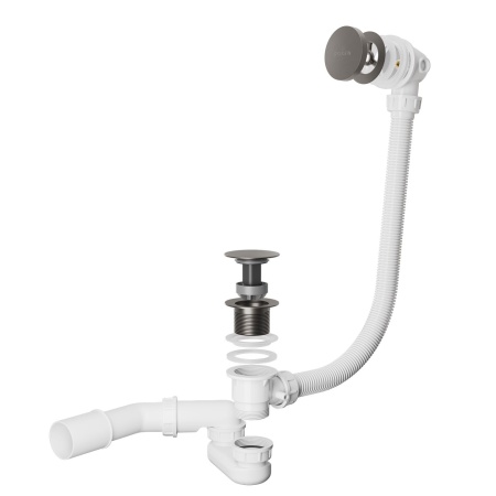 Сифон для ванны RoxenBath R70C-GM Click-Clack с функцией верхней очистки