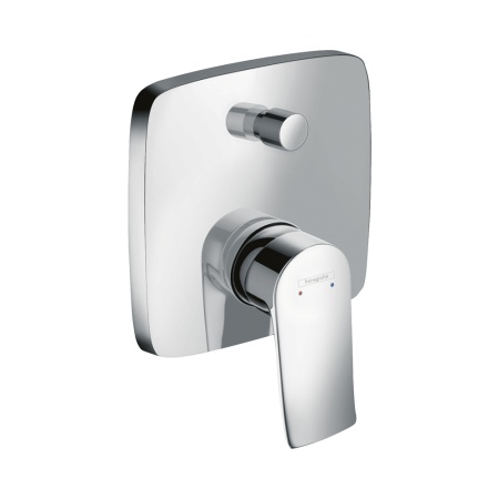 Hansgrohe Metris Смеситель однорычажный для ванны со встроенной защитной комбинацией СМ хром 31451000