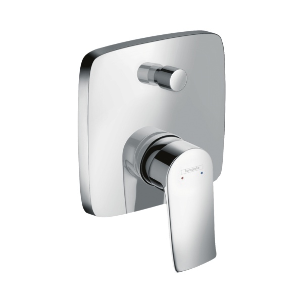Hansgrohe Metris Смеситель однорычажный для ванны со встроенной защитной комбинацией СМ хром 31451000