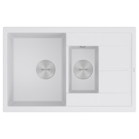 Мойка FLUGEN 60/1,5, IT-GRANIT, PM237850-WH, белый, 775х495 мм, Paulmark