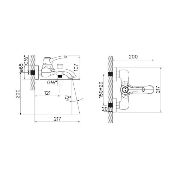 Смеситель для ванны IDDIS Oldie желтое золото OLDYG00i02