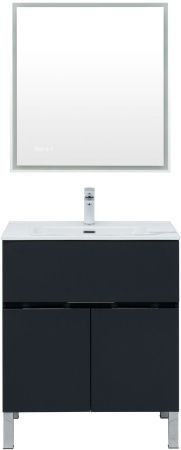 Тумба под раковину Aquanet Алвита new 70 1 ящик, 2 дверцы, антрацит