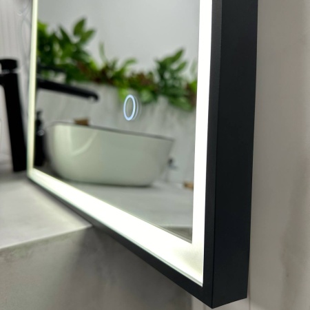 Зеркало RoxenBath Sigma (60x80) в черной алюминиевой раме