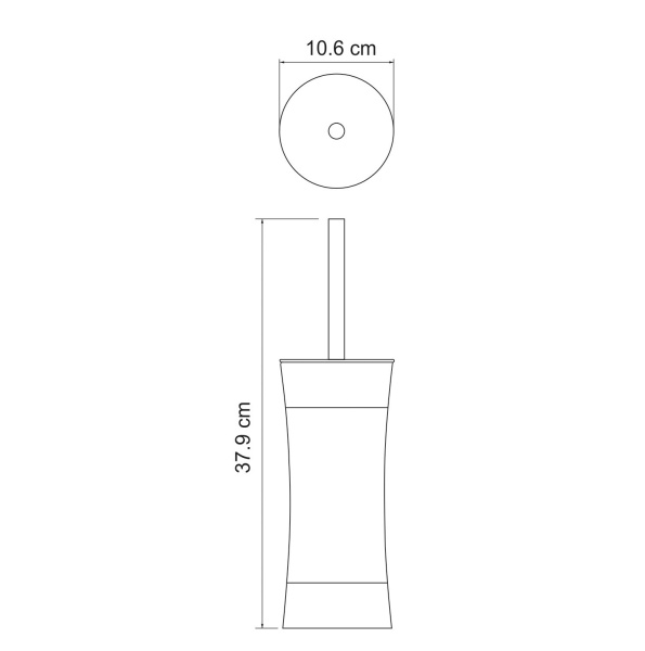 Щетка для унитаза WasserKRAFT Wern K-7527