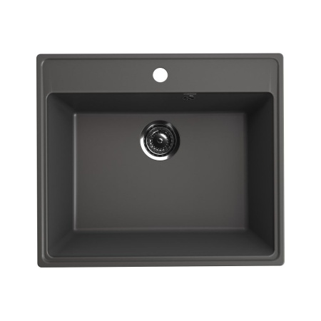 Кухонная мойка Ulgran Quartz Forte 580-09, мокрый асфальт