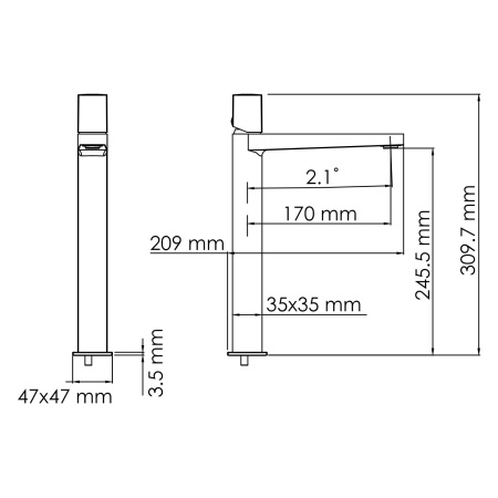 Смеситель для раковины Wasserkraft Naab 8603H