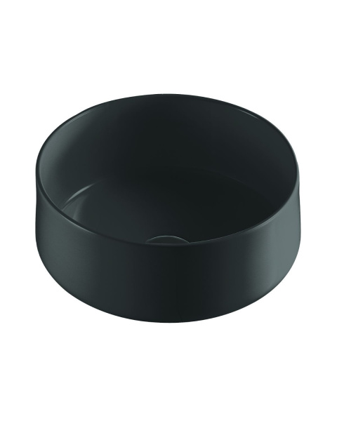 Раковина накладная Orange B07-345B санфарфор, черный матовый