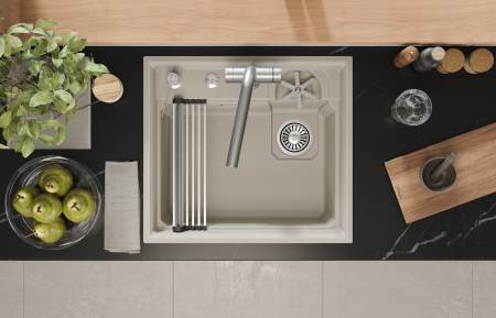 Мойка для кухни Granula Kitchen Space Rinzer 5807R креман, 58х52 см, прямоугольная