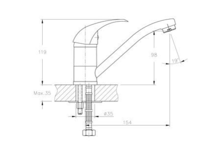 Смеситель для раковины Haiba HB4515