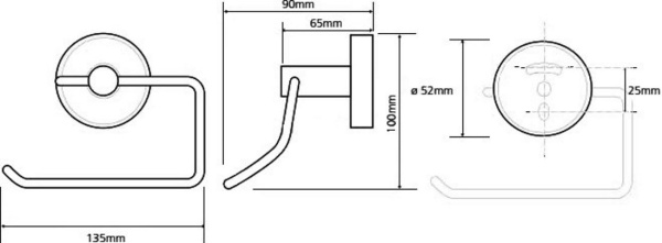 Держатель туалетной бумаги Bemeta Trend-i 104112048d