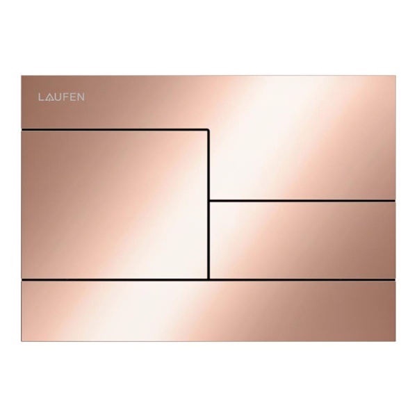 Laufen INEO SKYLINE Клавиша смыва, цвет: PVD розовое золото глянцевое 9.0011.8.162.000.1