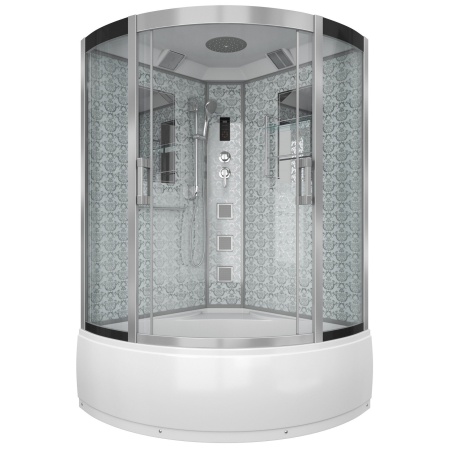 Душевая кабина Niagara Luxe NG-7744W 120x120х215, высокий поддон, стенки белые