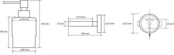Дозатор для жидкого мыла Bemeta White 104109104