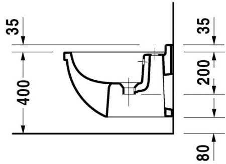 Биде подвесное Duravit Stark 3 2230150000