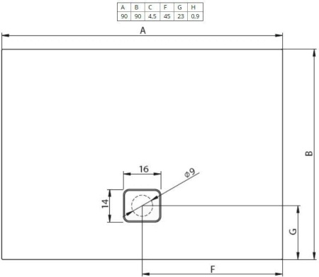 Душевой поддон Riho Basel 412 DC221700000000S 90x90