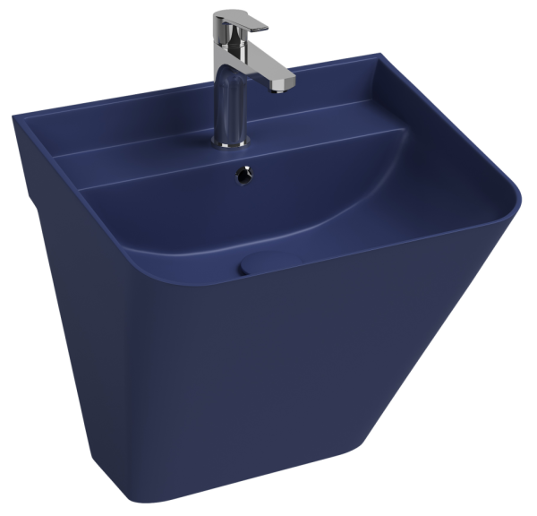 Раковина ISVEA Sott'Aqua подвесная 500*420*515 1 цвет синий матовый 10SQ37002SV-2Z
