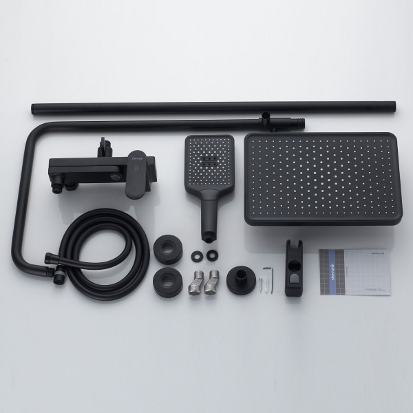 Душевая система Shevanik S4536H, черный