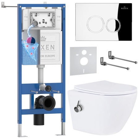 Комплект 6 в 1 RoxenBath StounFix Dual Fresh 926249 (состоит из: 710200, Santi 410260СН, 530185-01Х)