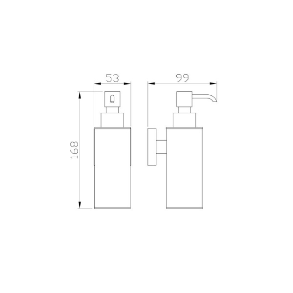 Дозатор мыла WONZON & WOGHAND, Темное золото (WW-8932-DG)