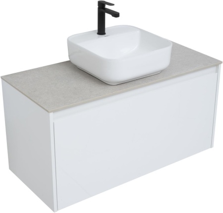 Тумба под раковину Aquanet Nova Lite 100 белый (1 ящик)