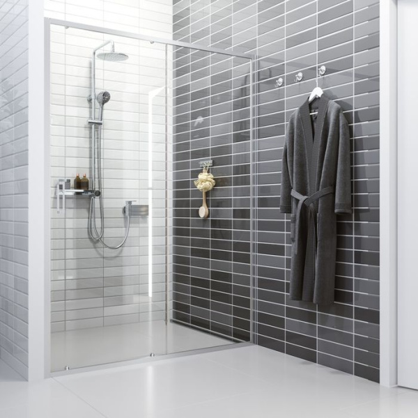 Душевая дверь IDDIS Zodiac глянцевый алюминиевый профиль 140х195 см ZOD6CS4i69