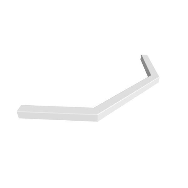 Декоративный профиль под душевое ограждение IDDIS Steel 100х100 белый STE5WS0i22