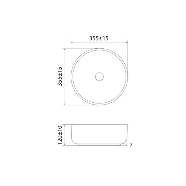 Умывальник накладной Iddis Ray, белый RAYWS03i27