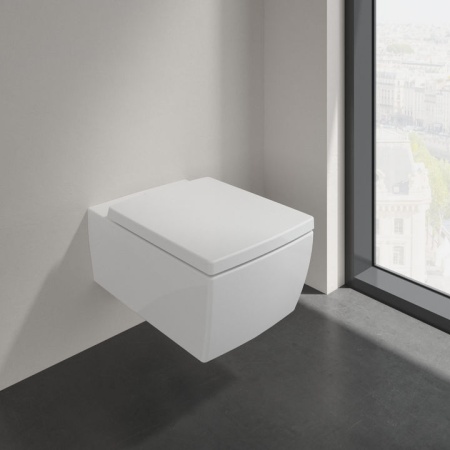 Унитаз Villeroy & Boch Memento 2.0, подвесной, без сиденья, 4633R0R1