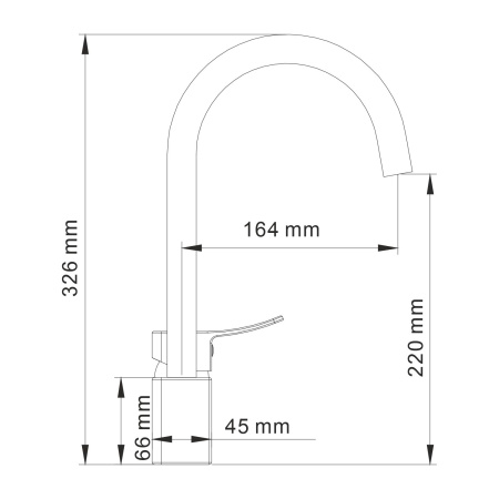 Смеситель для кухонной мойки WasserKRAFT Aller 1067W