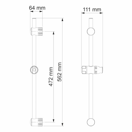 Стойка для душа WasserKRAFT Wern A012