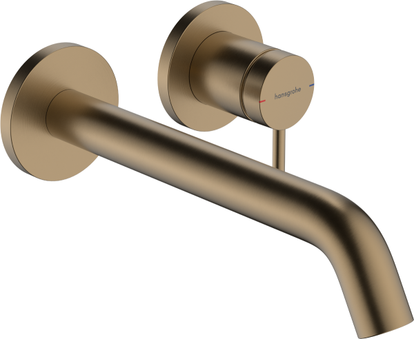 Смеситель для раковины Hansgrohe Tecturis S CoolStart EcoSmart 73351140 шлиф. бронза 73351140