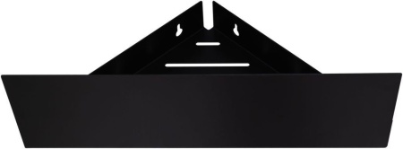 Полка Aquanet Магнум 28x28 черная матовая, угловая