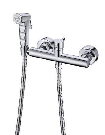 Смеситель с гигиеническим душем Bravat D9140CP-RUS хром