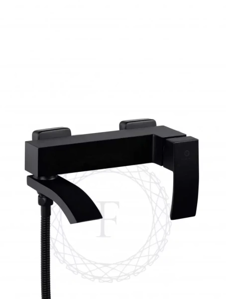 Смеситель для ванны с душем FILARETE Waterfall FL2110 (Черный матовый)