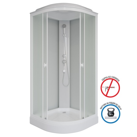 Душевая кабина Niagara Promo P100/13/MT (100х100х215) 3 места