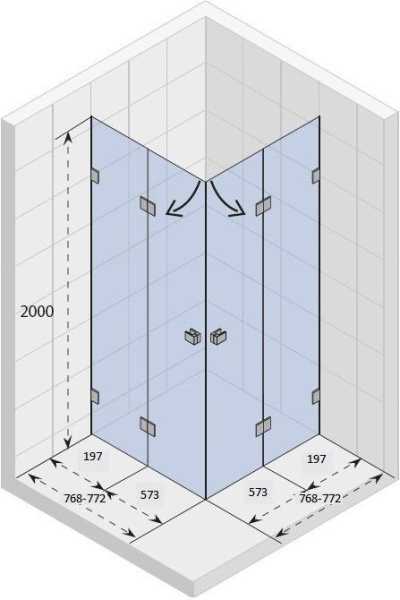 Душевой уголок Riho Scandic Mistral M207 80х80 GX0908200