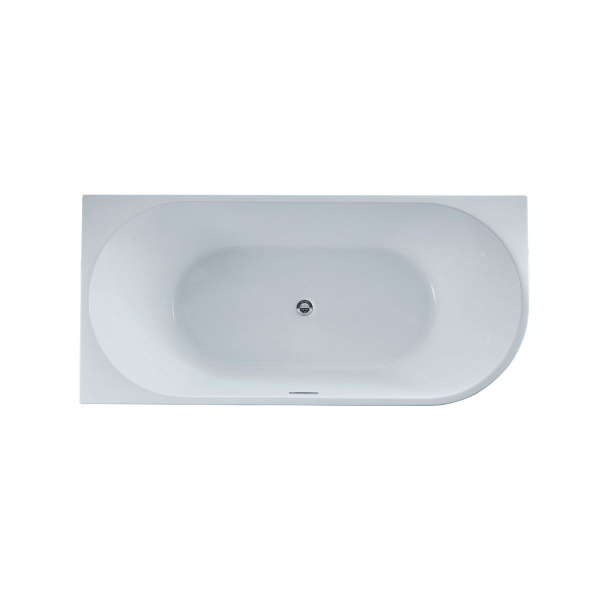 Ванна акриловая Vincea VBT-402-1500L, 1500*750*580, цвет белый, левая, слив-перелив в комплекте, хром