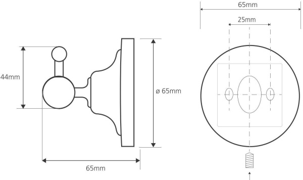 Крючок для полотенец Bemeta Retro 144306012