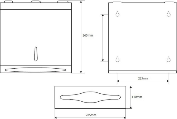 Диспенсер для бумажных салфеток Bemeta Hotel 113103031