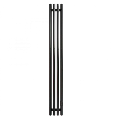 Полотенцесушитель Электрич. с/т GROIS Quartet GR-135 180х1500 П3 RAL 9005 R черный матовый