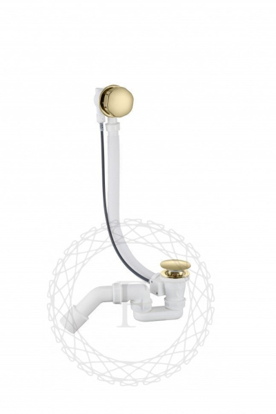 Сифон для ванны полуавтоматический FILARETE FL80 (Золото)