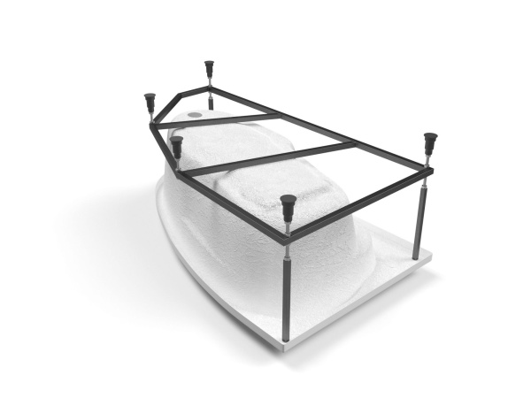 Ванна асимметричная Cersanit JOANNA NEW 160x95 правая белый, 63339